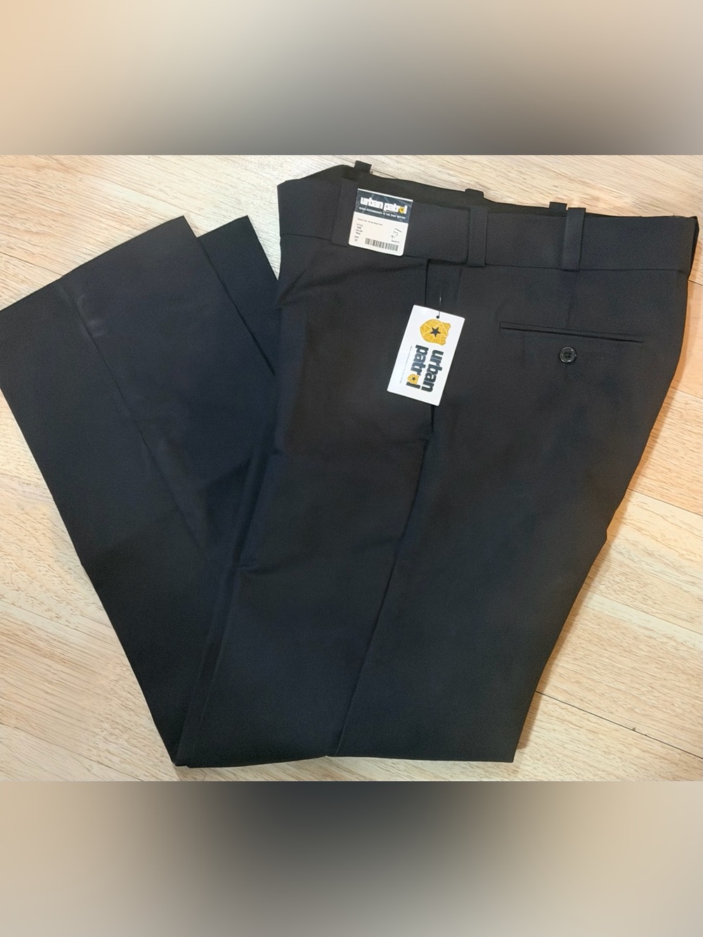 Urban Patrol Men's Black Dress Trousers - Tailored Formal Pants- Size-32x31
